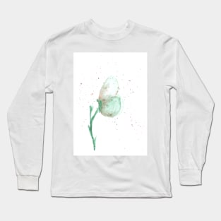 Butterfly and plant, insect, summer, spray. Watercolor, art decoration, sketch. Illustration hand drawn modern painting Long Sleeve T-Shirt